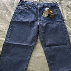 Carhart Cat 2 Flame Resistant Denim jeans. Relaxed fit